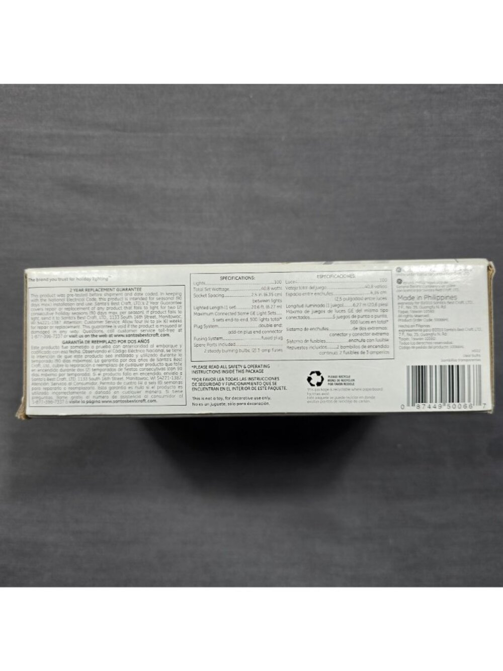 NEW GE 100 Mini Lights Merry Midget Christmas 2010 Clear Indoor/Outdoor - Picture 2 of 2